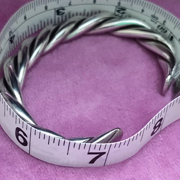 Silpada .925 sterling silver twisted cuff bracelet - Picture 10 of 11